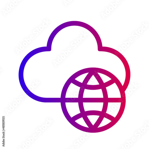 cloud computing cloud service internet cloud deploy online web development icon
