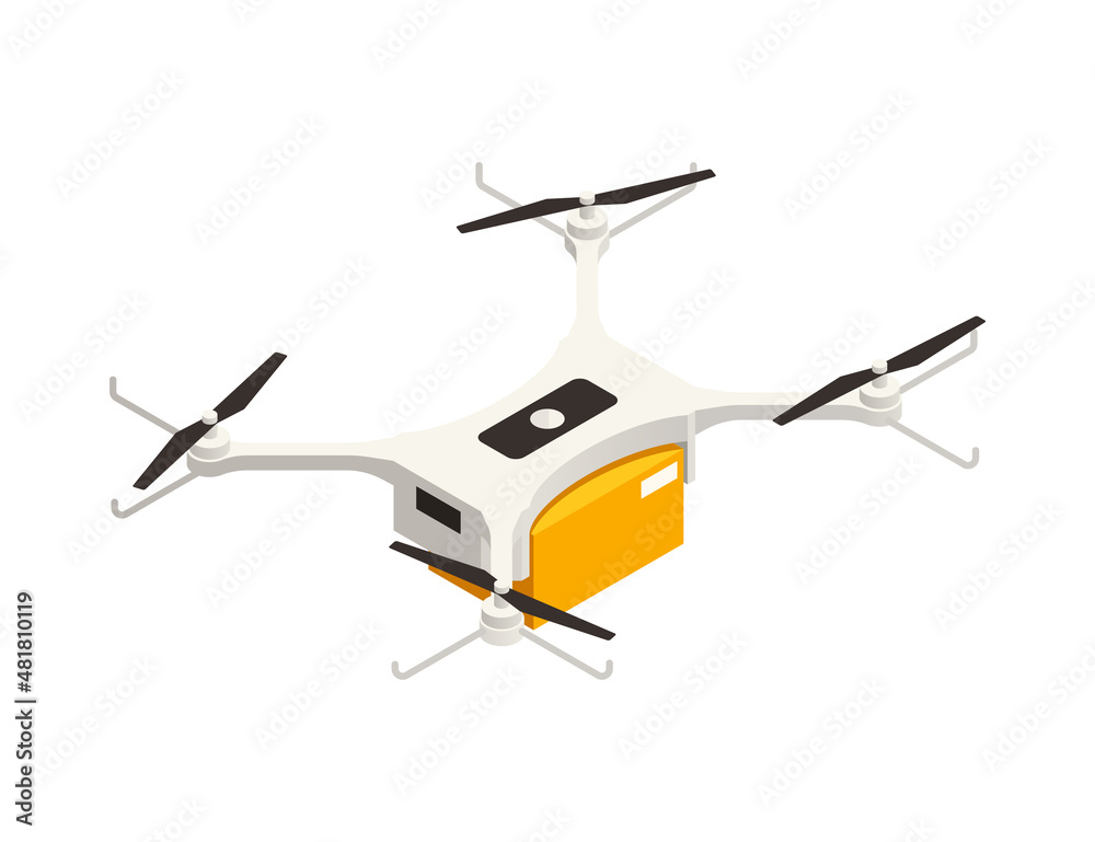 Isometric Drone Illustration Isometric Drone Illustration