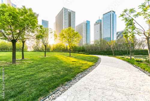Modern urban architecture and modern urban landscape