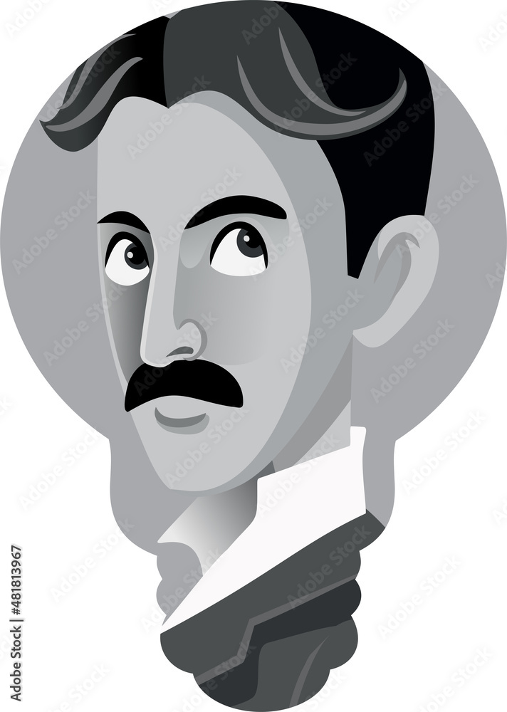 Nikola tesla hot sale black and white
