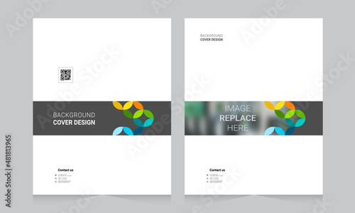 Cover design for annual report and business catalog  magazine  flyer or booklet. Brochure template layout. A4 cover vector EPS-10