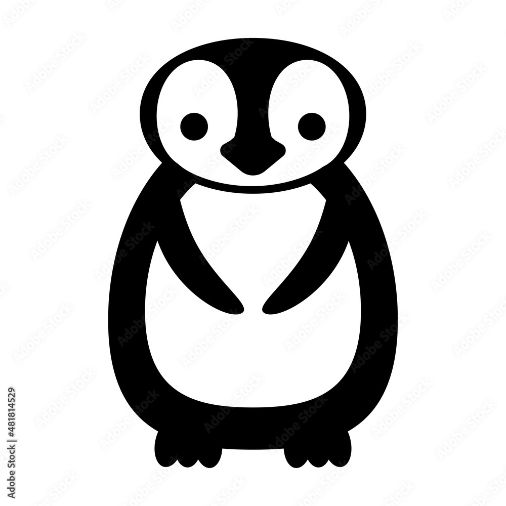 Obraz premium Penguin icon vector illustration