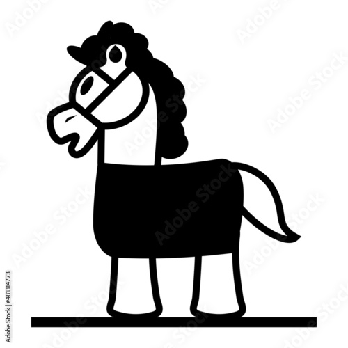 Horse icon vector illustration