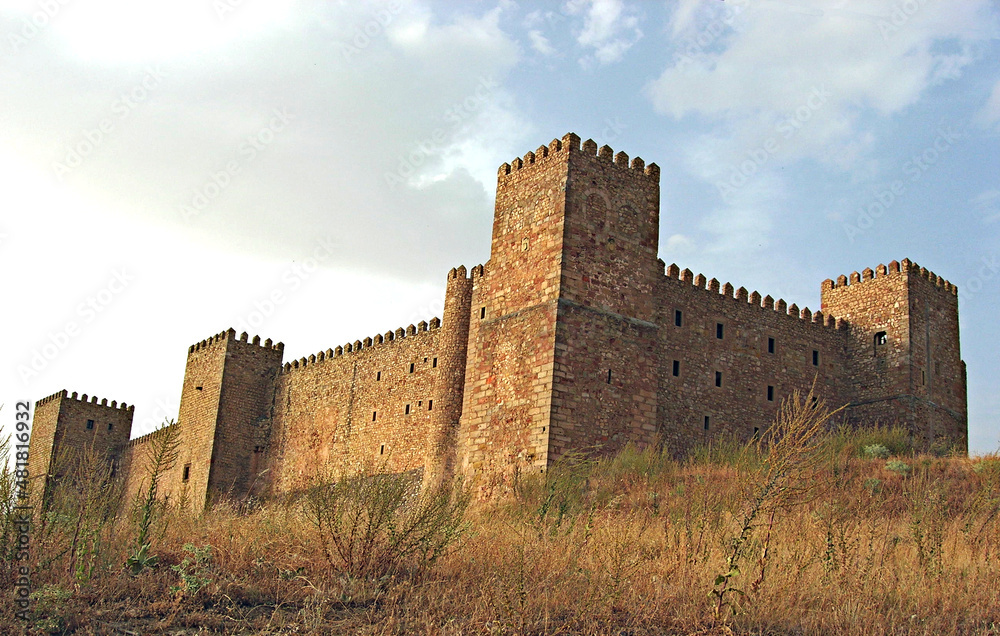 MEDINACELI, Spain - 10 August 2009: View of the medieval castle of Medinaceli
