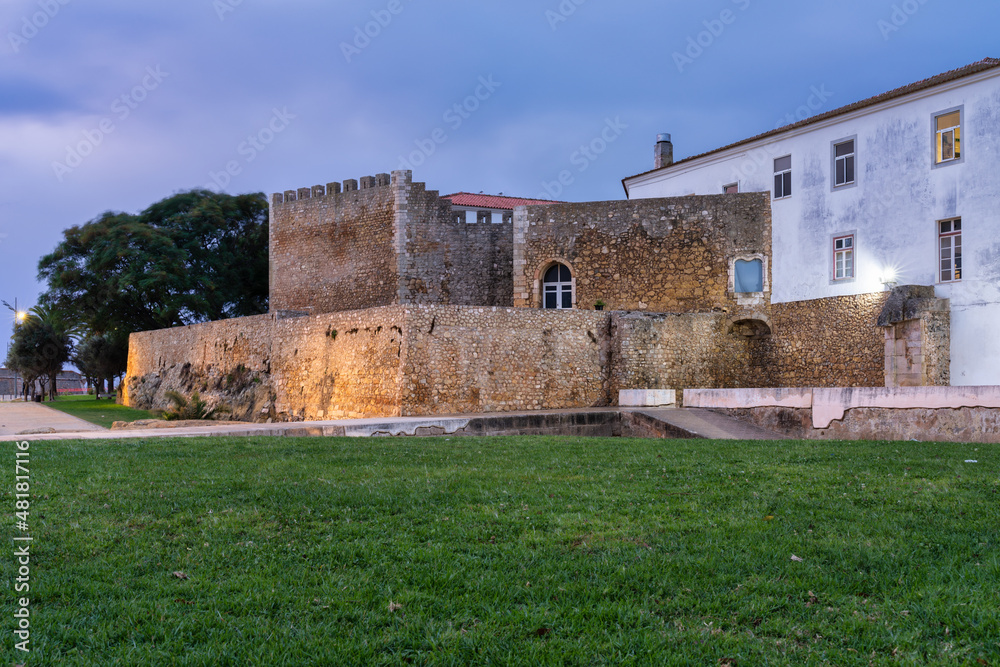 view of the castle of Lagos in the Algarve, Portugal