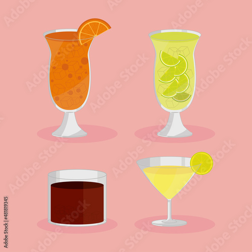 cocktails with fruits