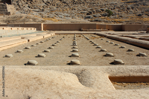 Ruins of the palace of 100 columns, Persepolis, Iran