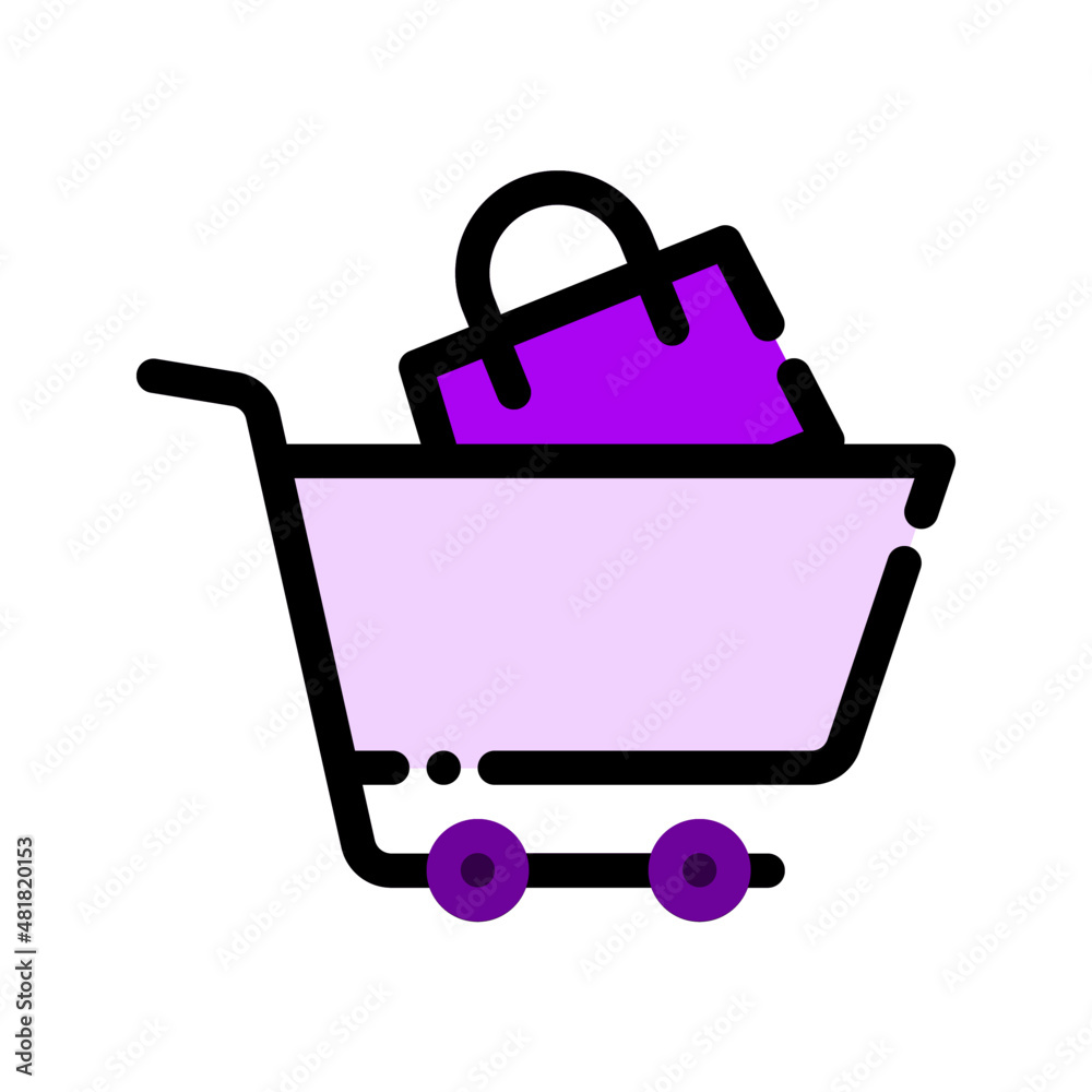 trolley cart shopping bag purchase shipping shipment ecommerce icon trolley cart shopping bag purchase shipping shipment ecommerce icon