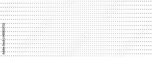 Dots long background. Polka dot design element. Optical effect. Vector illustration.