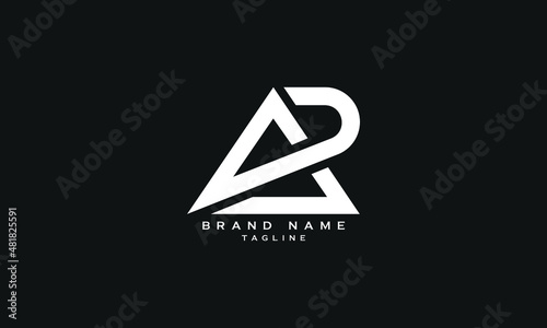 AP, PA, Abstract initial monogram letter alphabet logo design photo