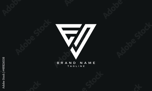 ED, DE, Abstract initial monogram letter alphabet logo design