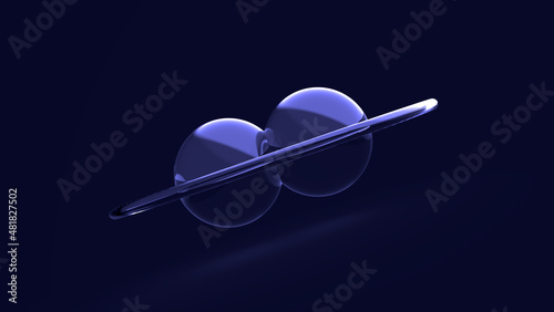 Conjunction - Veri Peri | glass sphere abstract background