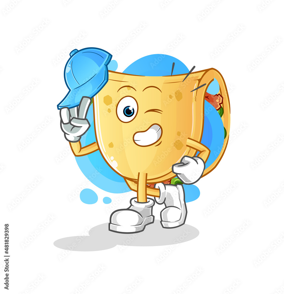 taco young boy character cartoon