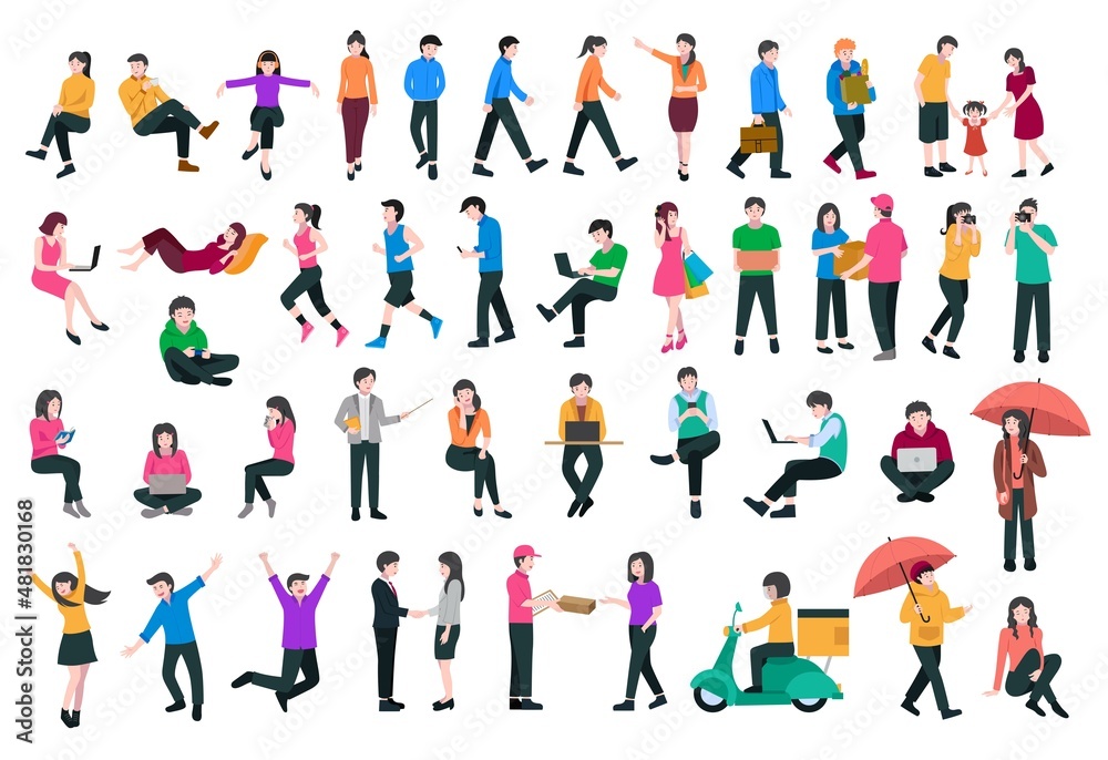 set pack bundle 46 activity character illustration set pack bundle 46 activity character illustration