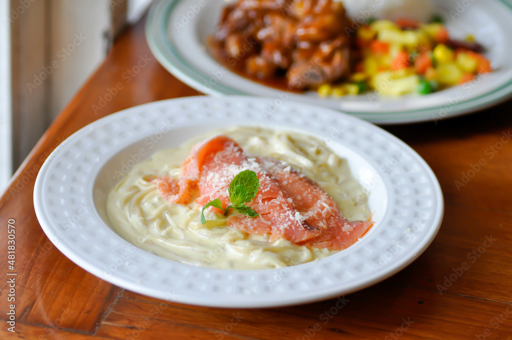 salmon spaghetti or smoked salmon spaghetti, smoked salmon pasta salmon spaghetti or smoked salmon spaghetti, smoked salmon pasta