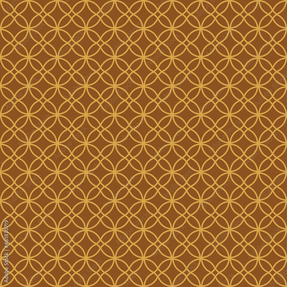Seamless pattern with brown geometric design. Seamless pattern with brown geometric design.