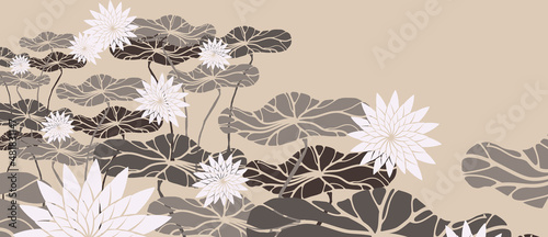 japan background lotus pond smoke