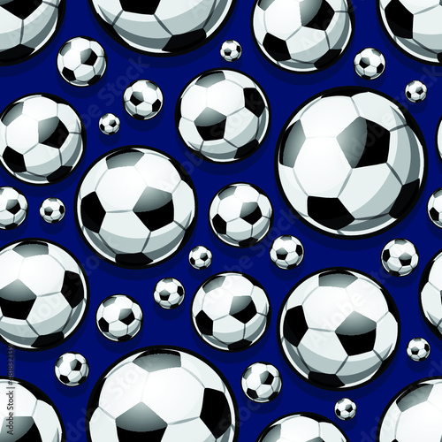 Football soccer ball seamless pattern vector digital paper design. Ideal for wallpaper  cover  wrapping paper  packaging  textile design and any kind of decoration.