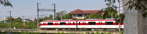 Thai trains and public transport development of the country photo
