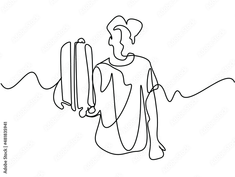 happy man holding holiday bag drawing concept design happy man holding holiday bag drawing concept design