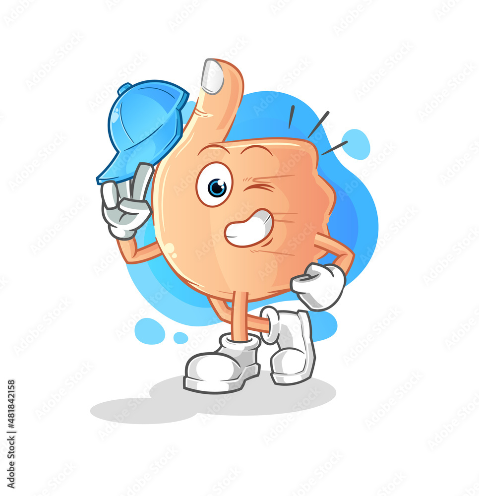 thumbs up young boy character cartoon thumbs up young boy character cartoon