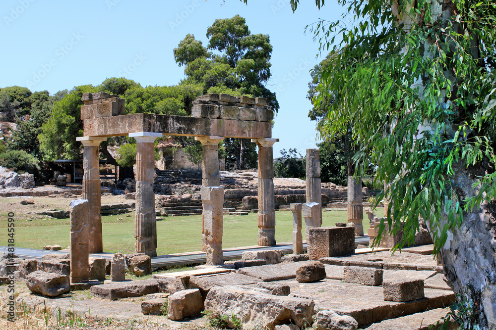 Naklejka premium Afrodite temple in Greece