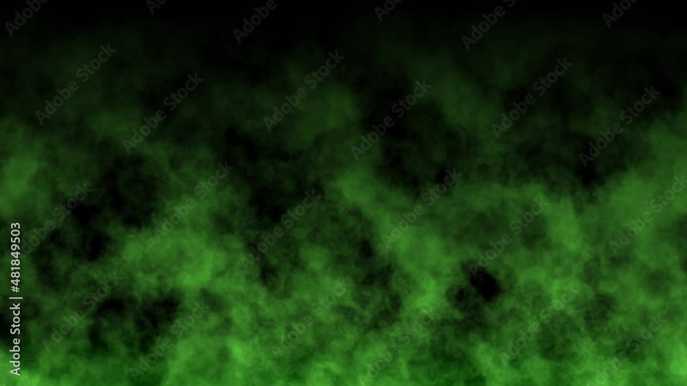 Animation of smoke in motion - Green smoke Animation of smoke in motion - Green smoke