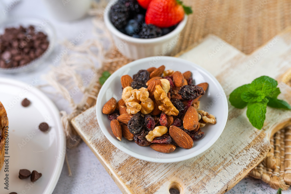 Fototapeta premium Bowl of mixed nuts. 