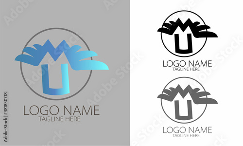 Professional MU logo for company and business