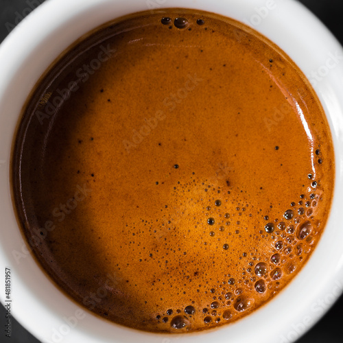 Fotografija Espresso crema closeup.