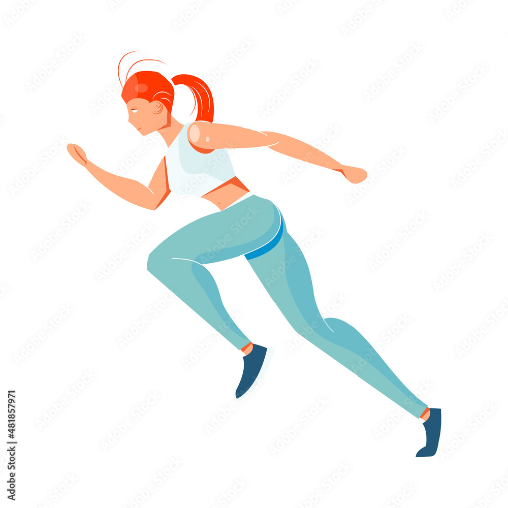 Woman Jogging Icon