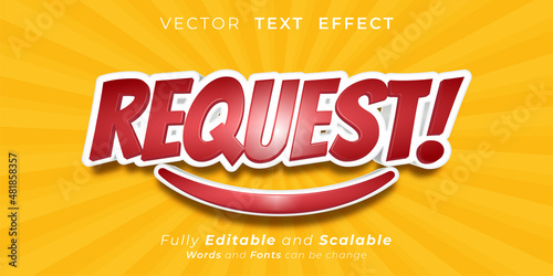 Editable text effect Request 3d style illustrations