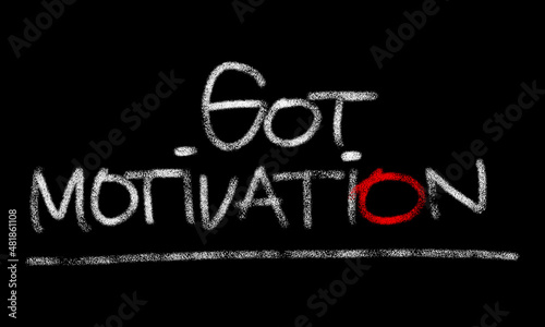 motivational words written by hand with basic colors black and white	
