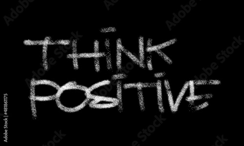motivational words written by hand with basic colors black and white	
