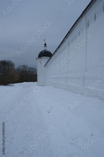 Svensky Monastery in winter in Russia