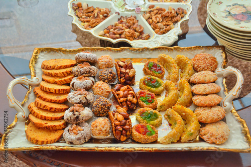 Traditional Moroccan festive homemade cookies