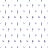 Seamless lavender flowers pattern. Watercolor abstract floral background in polka dot style for wrapping paper, wallpaper, textile