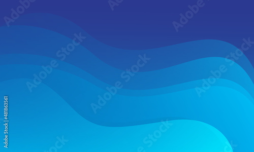Abstract blue wave background. Vector illustration