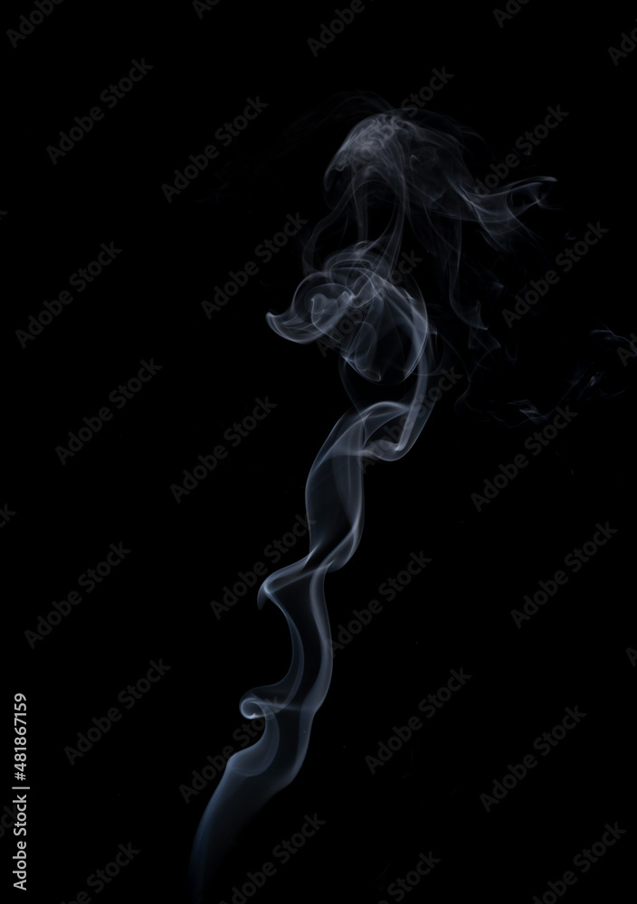 Abstract smoke on black background. White smoke isolated. Abstract smoke on black background. White smoke isolated.