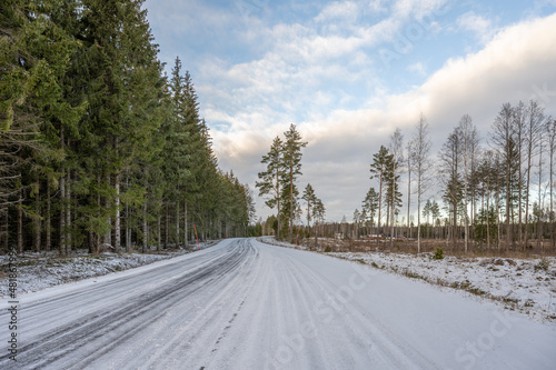 Icy road Sweden © Micael Carlsson