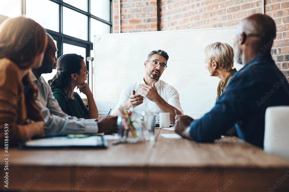 © Nola Viglietti/peopleimages.com - Our meetings are always productive. Shot of a businessman leading a meeting in the boardroom. © Nola Viglietti/peopleimages.com - Our meetings are always productive. Shot of a businessman leading a meeting in the boardroom.