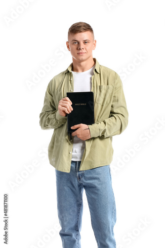 Handsome young man with Hol...