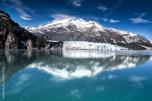 frozen ocean and glacier in Alaska