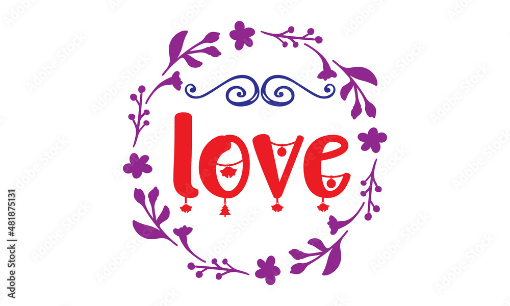 love Concept Typography on white background, Typography Text Art Valentine Days, Typography Text With Red Heart, Typography romantic vector illustration love Concept Typography on white background, Typography Text Art Valentine Days, Typography Text With Red Heart, Typography romantic vector illustration