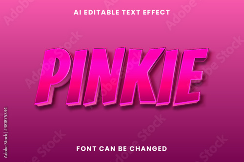 Pinkie Text Effect