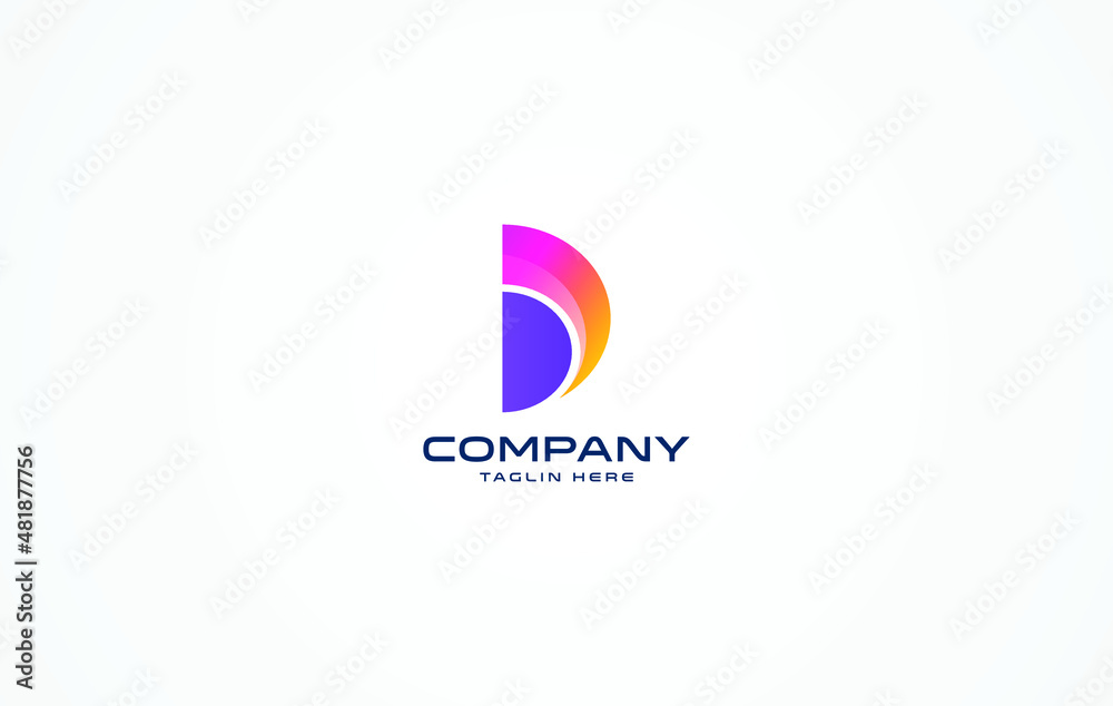 D Logo. D Letter Logo Design Vector Illustration Modern Monogram icon. D Logo. D Letter Logo Design Vector Illustration Modern Monogram icon.