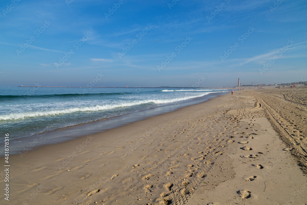 Beautiful beach in Aveiro