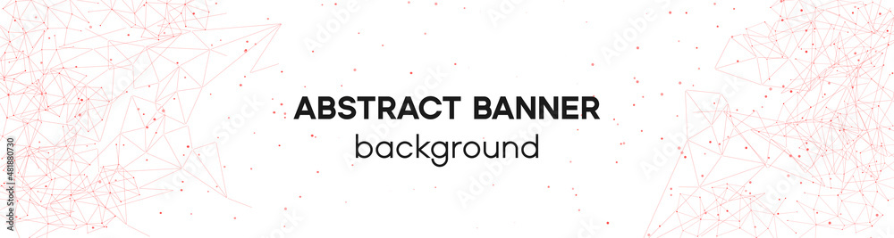 Banner with plexus line and dots. Network texture for presentation research Banner with plexus line and dots. Network texture for presentation research