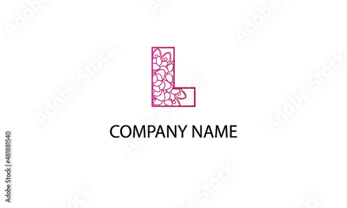 Letter L abstract monogram vector logo template