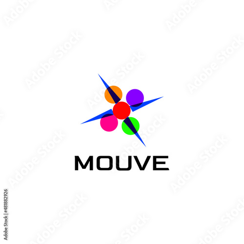 Playful X Abstract  logo design